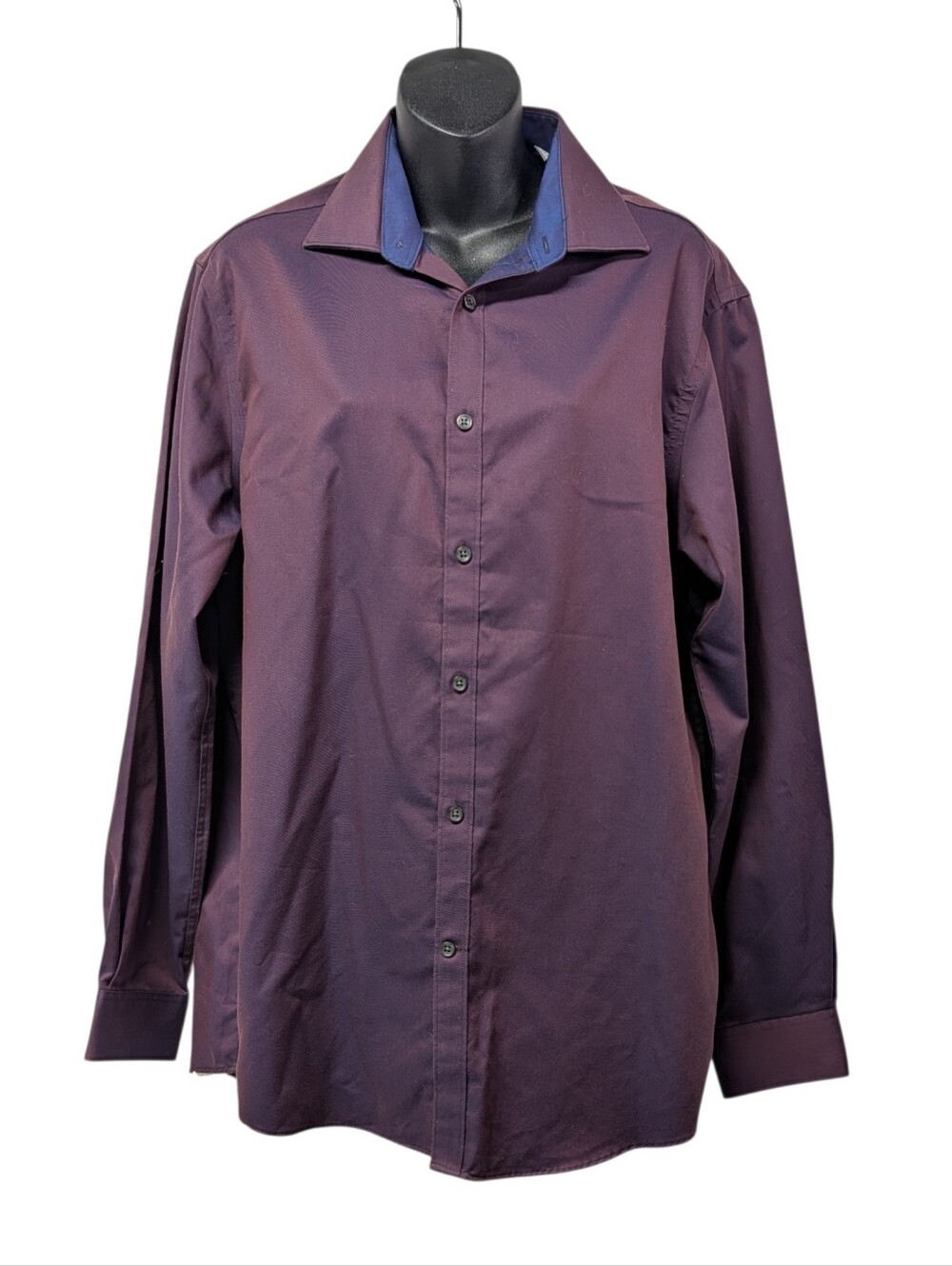 Michael Kors Men's Purple Airsoft Cotton Regular Fit Dress Shirt 16 32/33